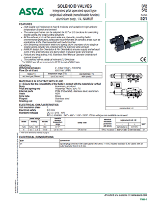 ASCO 521 Katalog