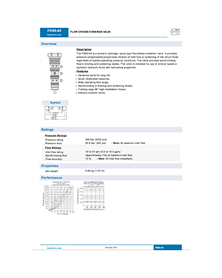 Hydraforce FD50-45 Genel Katalog