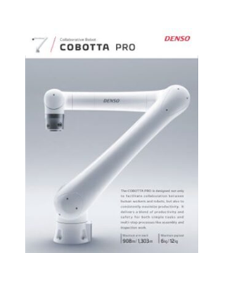 COBOTTA PRO Kolobratif Robot Ürün Broşürü