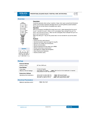 Hydraforce SP08-47DL Genel Katalog